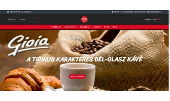 A caffegioia.hu webáruház fejlesztése és integrációi
