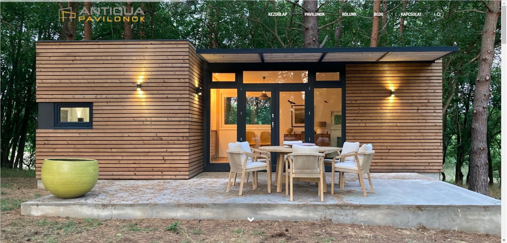 A pavilonok.hu webáruház fejlesztése